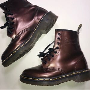 Vintage Dr. Martens Metallic Bronze 8eye Boots